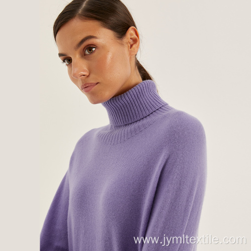 Autumn Purple Women's Loose Fashion Knitted Top